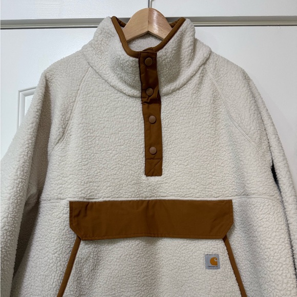 Carhartt Relaxed Fit Fleece Quarter-Snap Pullover 2X - Picture 3 of 7
